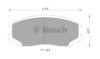 BOSCH 0 986 505 693 Brake Pad Set, disc brake